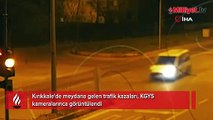 Kırıkkale'deki trafik kazaları kamerada