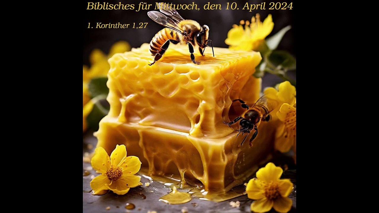 Biblisches für Mittwoch, den 10. April 2024