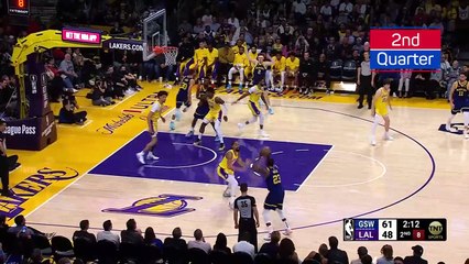 Curry and the Warriors get the better of LeBron's Lakers