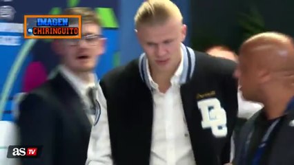 Watch Haaland's face when asked about future in Madrid