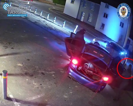 Armed gang from Birmingham use stolen vehicles to target cash points and attack police in raids across the UK