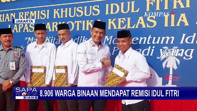 Warga Binaan di Lapas Narkotika Cipinang Dapat Remisi Idulfitri