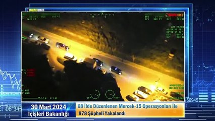 68 İlde Düzenlenen Mercek-15 Operasyonları İle 878 Şüpheli Yakalandı