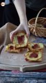 Petites tartes tatin saveur raclette, en portions individuelles