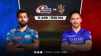MI vs RCB April 11 Clash - Live Cricket Updates  Fast Live Line