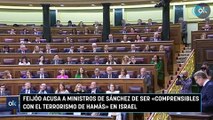 Feijóo acusa a ministros de Sánchez de ser «comprensibles con el terrorismo de Hamás» en Israel