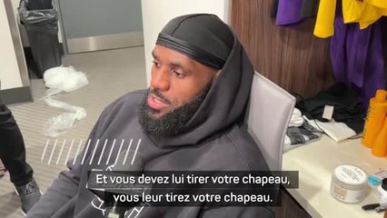 Lakers - LeBron James : “Difficile de gagner face à une équipe qui met 26 paniers à 3 points”