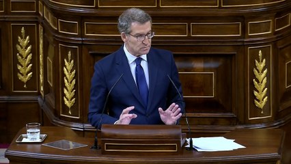 Feijóo a Sánchez: "Por momentos ha parecido usted la reencarnación de Ghandi"