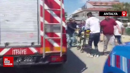 Antalya'da feci kaza kamerada: Çok sayıda yaralı var