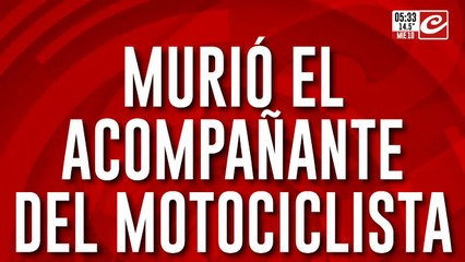 Choque fatal en colegiales: murió acompañante de motociclista