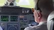 #Vue du #cockpit d’un avion #Cessna en approche #atterrissage à l’aéroport d’Édimbourg pendant la #tempête #Kathleen, avec des #vents allant jusqu’à 90 mph (144,84kh/h)