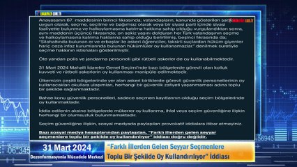 “Farklı İllerden Gelen Seyyar Seçmenlere Toplu Bir Şekilde Oy Kullandırılıyor” İddiası
