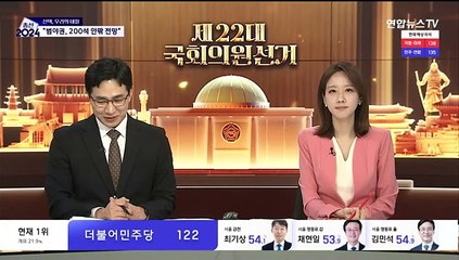 [개표상황실] 초반 관심선거구 1~2위 주자는