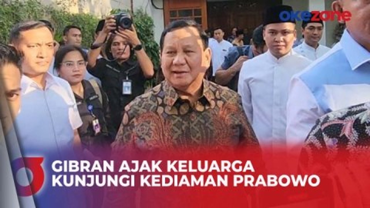 Gibran Ajak Keluarga Kunjungi Kediaman Prabowo di Hari Pertama Lebaran