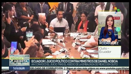 Asamblea Nacional de Ecuador en proceso de juicio político