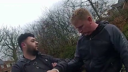 Drug dealer's arrest caught on camera