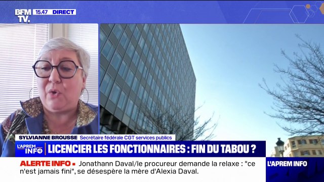 Licenciement des fonctionnaires: Cette annonce nous a scotchés en l'apprenant par la presse réagit Sylvianne Brousse, secrétaire fédérale CGT-services publics