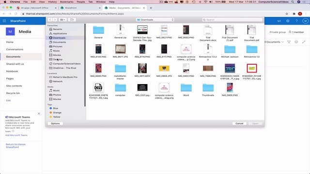 How to UPLOAD a Photo to Your Team Site On Microsoft SharePoint for Office 365 - Web Based | New
