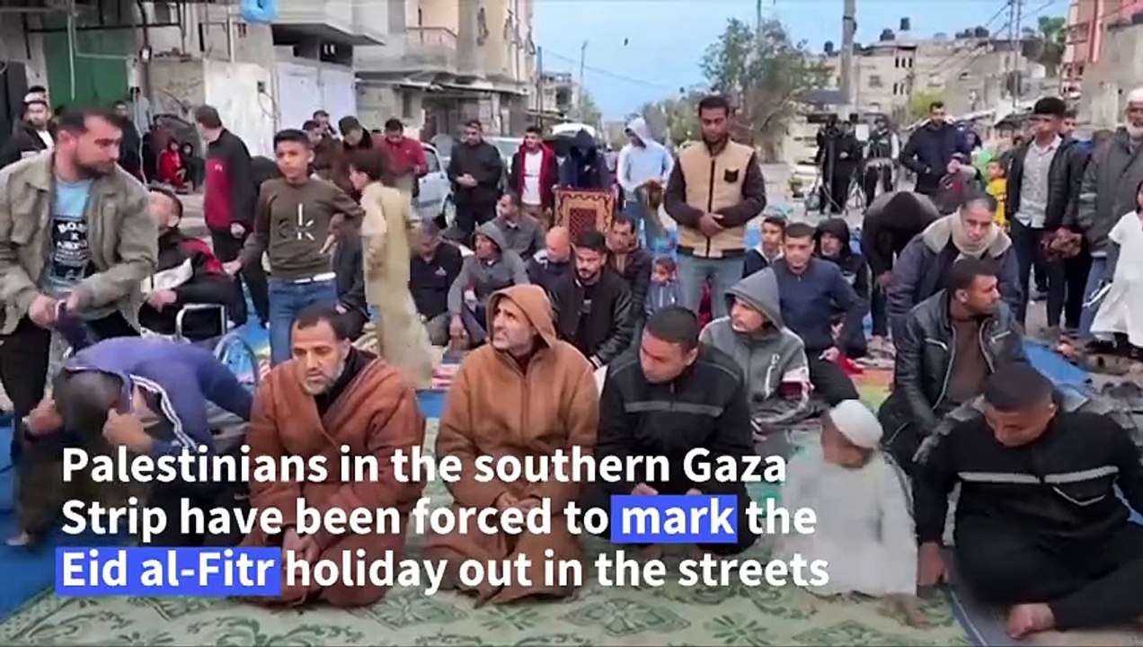 Gazans forced to mark end of Ramadan amid rubbl...
