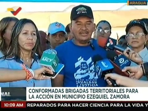 Aragua I 1.050 habitantes del mcpio. Zamora fueron atendidas por las Brigadas Territoriales
