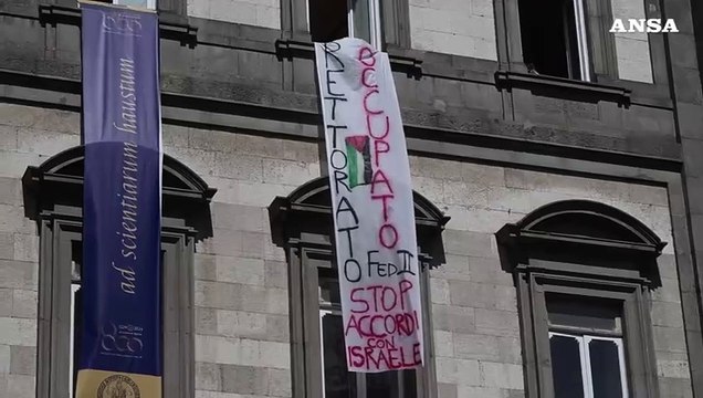Occupato il rettorato della Federico II di Napoli per protesta filo-Palestinese