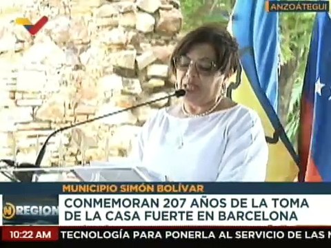 Anzoátegui I En el mcpio. Simón Bolívar conmemoran 207 años de la toma de Casa Fuerte en Barcelona