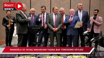 Ekrem İmamoğlu ve Mansur Yavaş 'Ankara'nın Taşına Bak' türküsünü söyledi