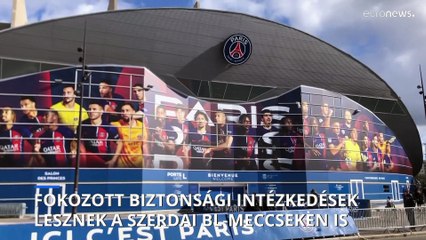 Fokozott biztonsági intézkedések lesznek a szerdai labdarúgó BL-mérkőzéseken is