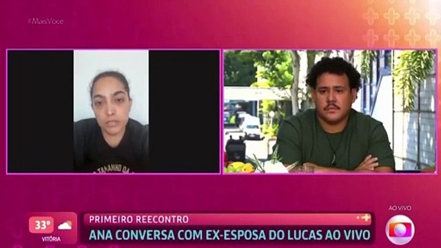 Lucas Buda fala pela primeira vez com ex-esposa após saída do BBB-24 ao vivo no Mais Você