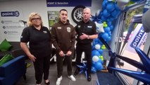 Telford Boxing Champ: Liam Davies talk about fans support as he opens his sponsors EAC Car Centre in Telford.