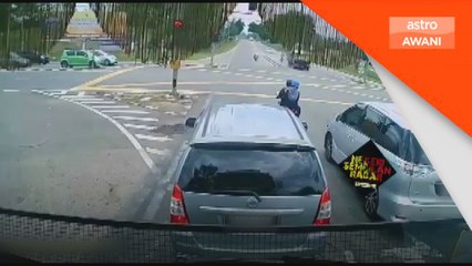 Pemandu lori lari SJR dikejar 50km ditahan polis