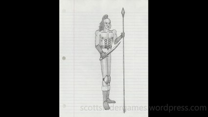 Barbarian Pencil Sketch Video #63 (04-10-2024)