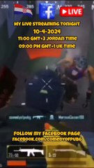 my live streaming schedule tonight 10-4-2024 - Comedy Of PUBG #PUBG #PUBGMOBILE #gaming #hrvatska
