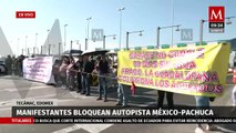 Manifestantes bloquean autopista México-Pachuca por falta de agua