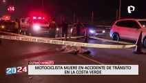 Miraflores: muere motociclista tras chocar contra auto en la Costa Verde
