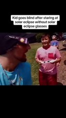 Niño se queda ciego por ver directamente al eclipse solar