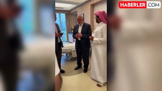 İsmail Haniye'nin oğullarının İsrail saldırısında öldüğü haberini aldığı ana ait görüntü yayınlandı