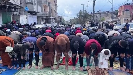 Gaza celebra el final "más triste" del Ramadán entre ruinas y angustia