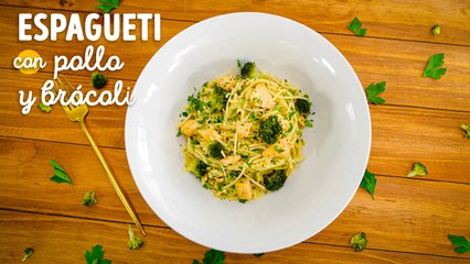 Cómo hacer espagueti con pollo y brócoli, receta económica y fácil