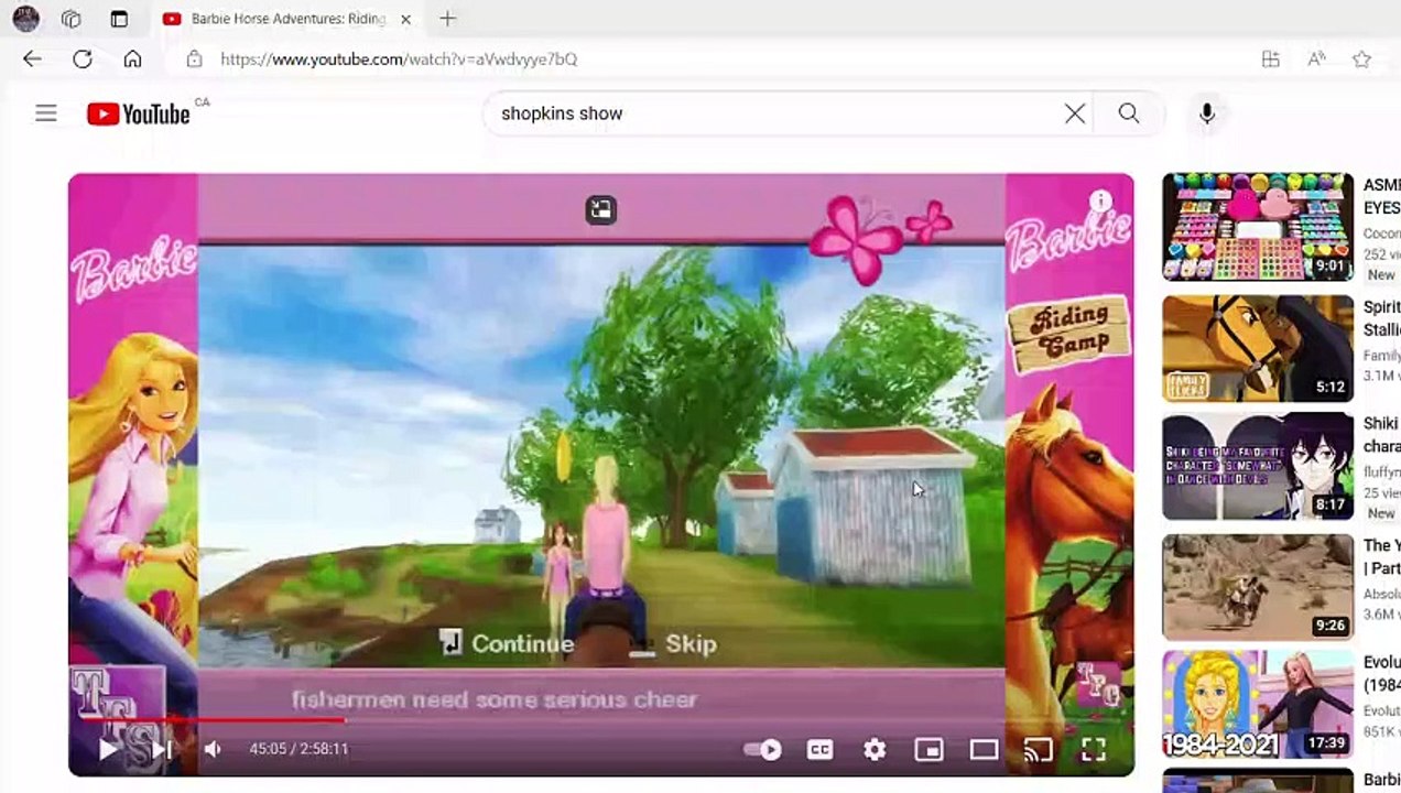barbie riding academy my gameplay!