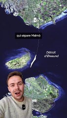 Le tunnel sous marin entre la Suede et le Danemark.