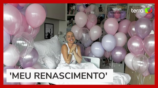 Fabiana Justus se emociona ao ler resultado de transplante de medula óssea: 'Deus é bom'