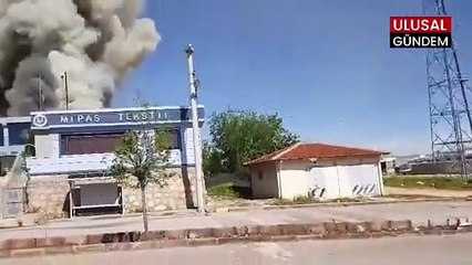 Şanlıurfa'da tekstil fabrikasında yangın: Maddi hasar meydana geldi