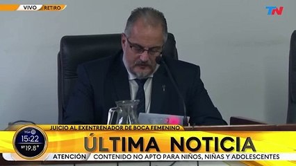 Lectura del veredicto por el cual condenaron a un año de prisión a Jorge Martínez