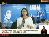 Caracas | Foro ¨A 22 años del Golpe de Estado de 2002¨ busca fomentar la verdad ocurrida el 11, 12 y 13 de abril