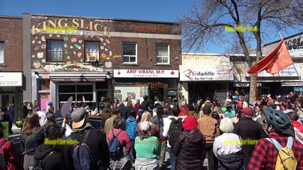 Bloor West For Palestine - Rally and March - Introduction of vigil
