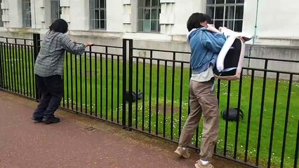 Ativistas pró-Palestina vandalizam Ministério da Defesa britânico