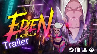 EDEN GENESIS: A Cyberpunk Platforming Adventure focused on fast-paced trials and a rich story in a cyberpunk world dominated by neon lights