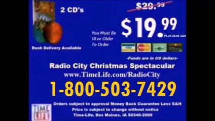 Time Life Radio City Christmas Spectacular Commercial｜2008