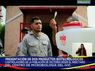 Científicos del IVIC presentan la creación del producto bioinsecticida "Larvibac"